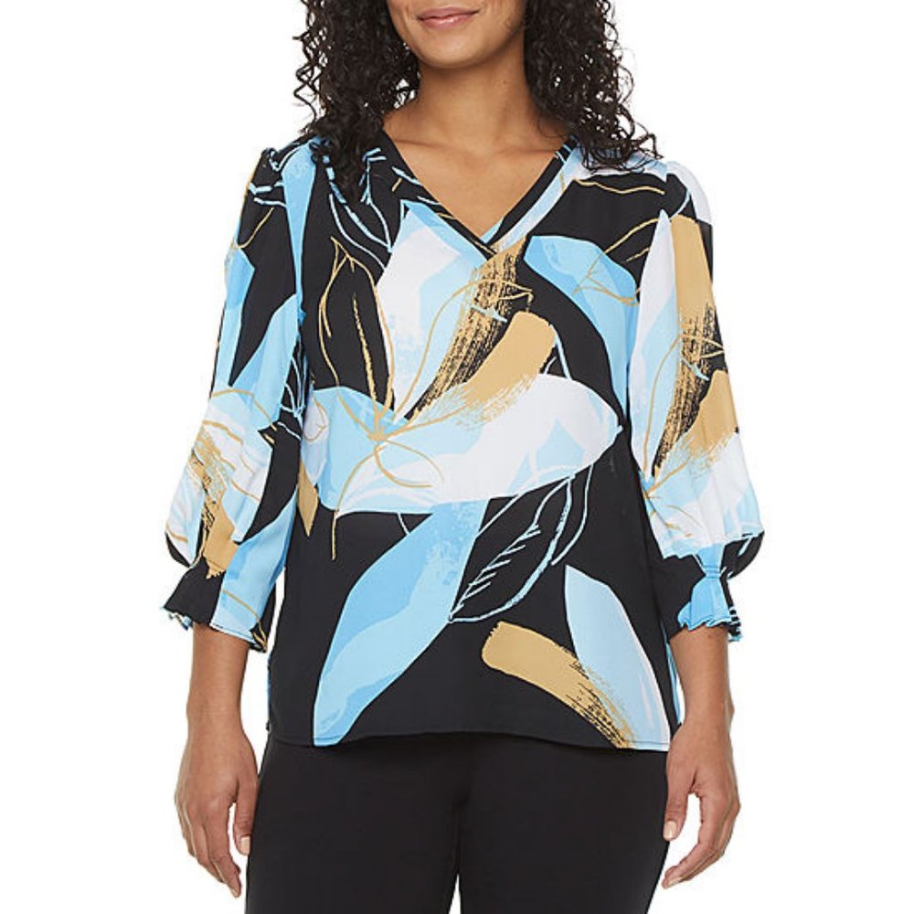 WORTHINGTON Pattern Worthington 💙💙🖤🖤Top